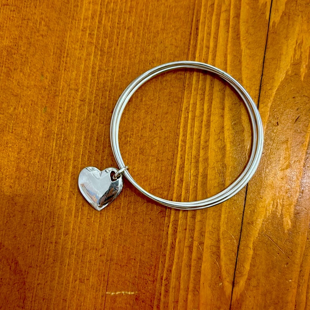 Tiffany double heart bangle